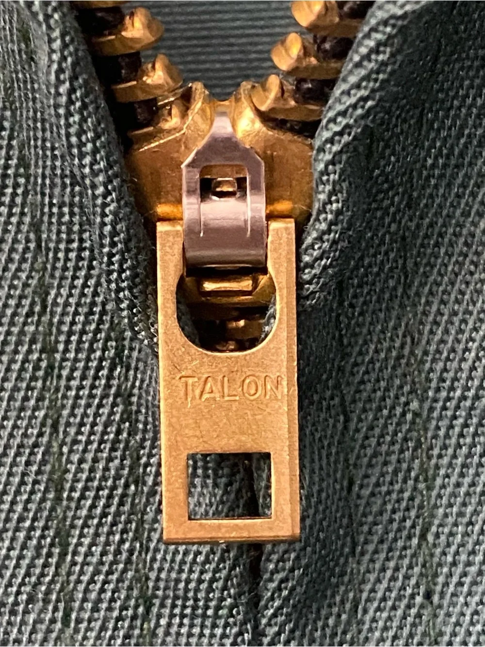 Vintage 70s Red Kap Green Canvas Workwear Mechanics Jacket Talon Zipper USA XXL